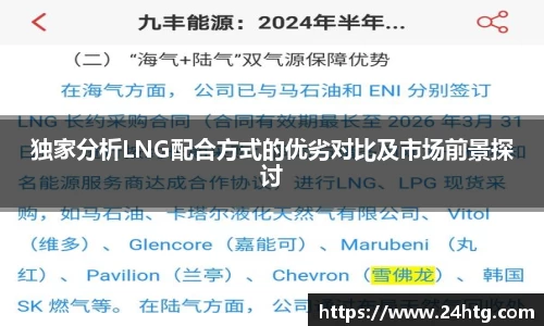独家分析LNG配合方式的优劣对比及市场前景探讨